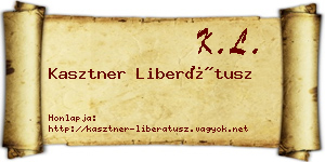 Kasztner Liberátusz névjegykártya